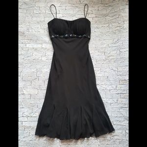 Dressbarn Black Dress With Muluti-Colored Sequins
